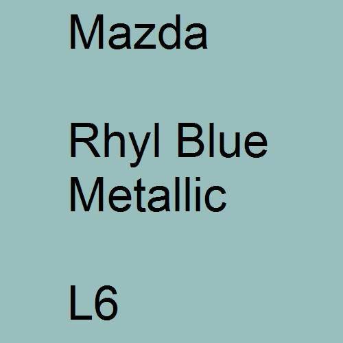 Mazda, Rhyl Blue Metallic, L6.